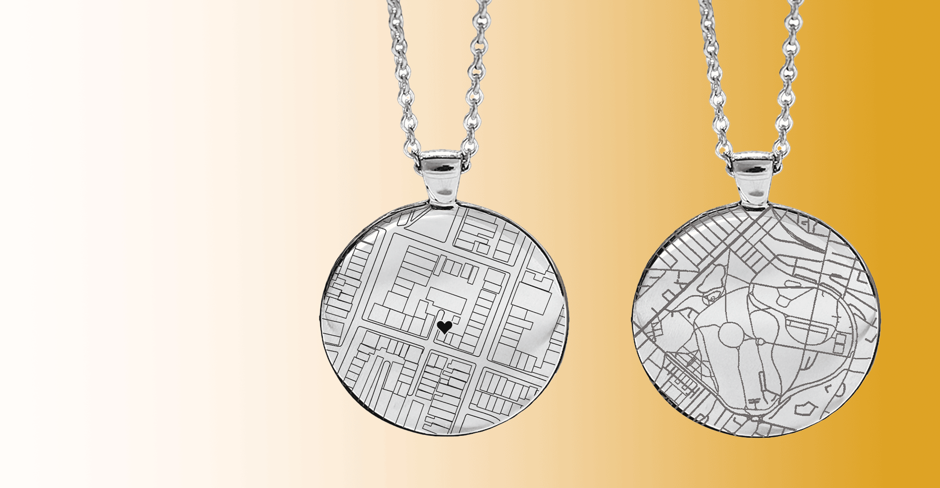 Introducing Our Premium Street Map Necklaces
