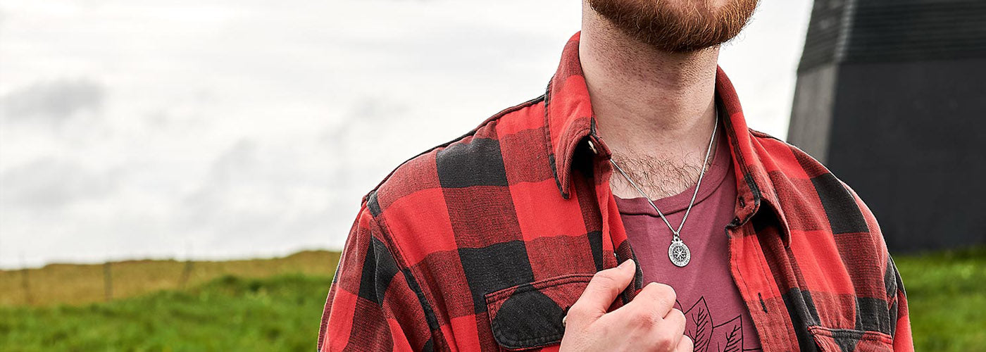 mens travel adventure and saint christopher jewellery off the map