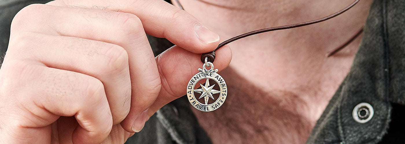 Men's Silver Travel Necklaces