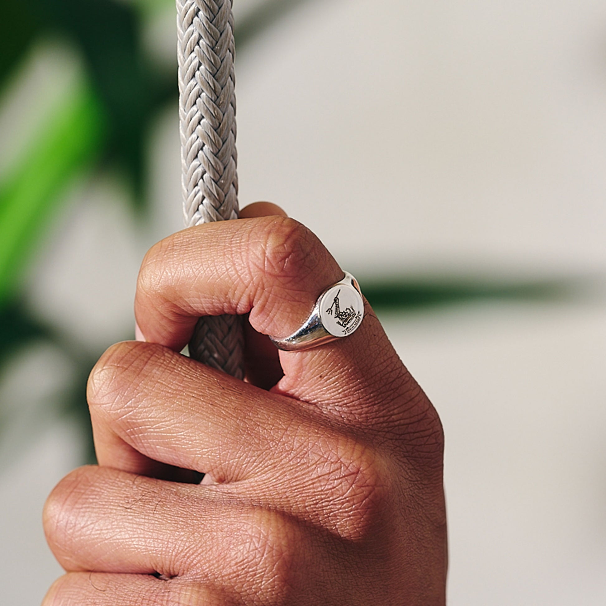 custom family crest shield silver signet ring