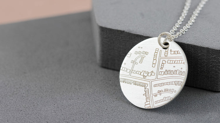street-map-necklace-wide-banner-matte finish