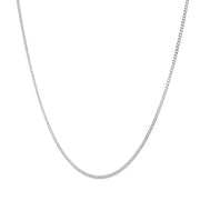 Sterling Silver Curb Chain Necklace 1.1mm