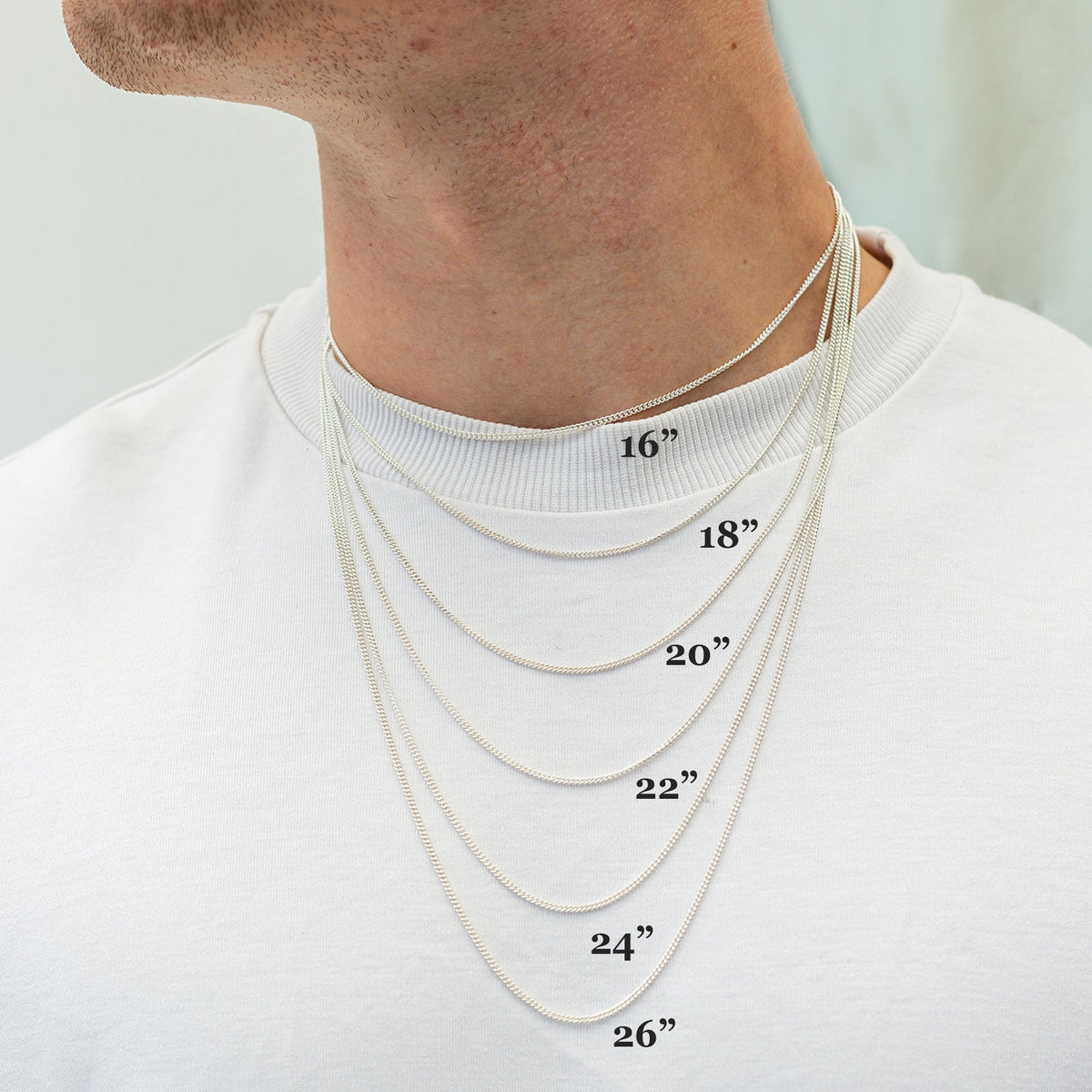 chain length guide off the map jewellery