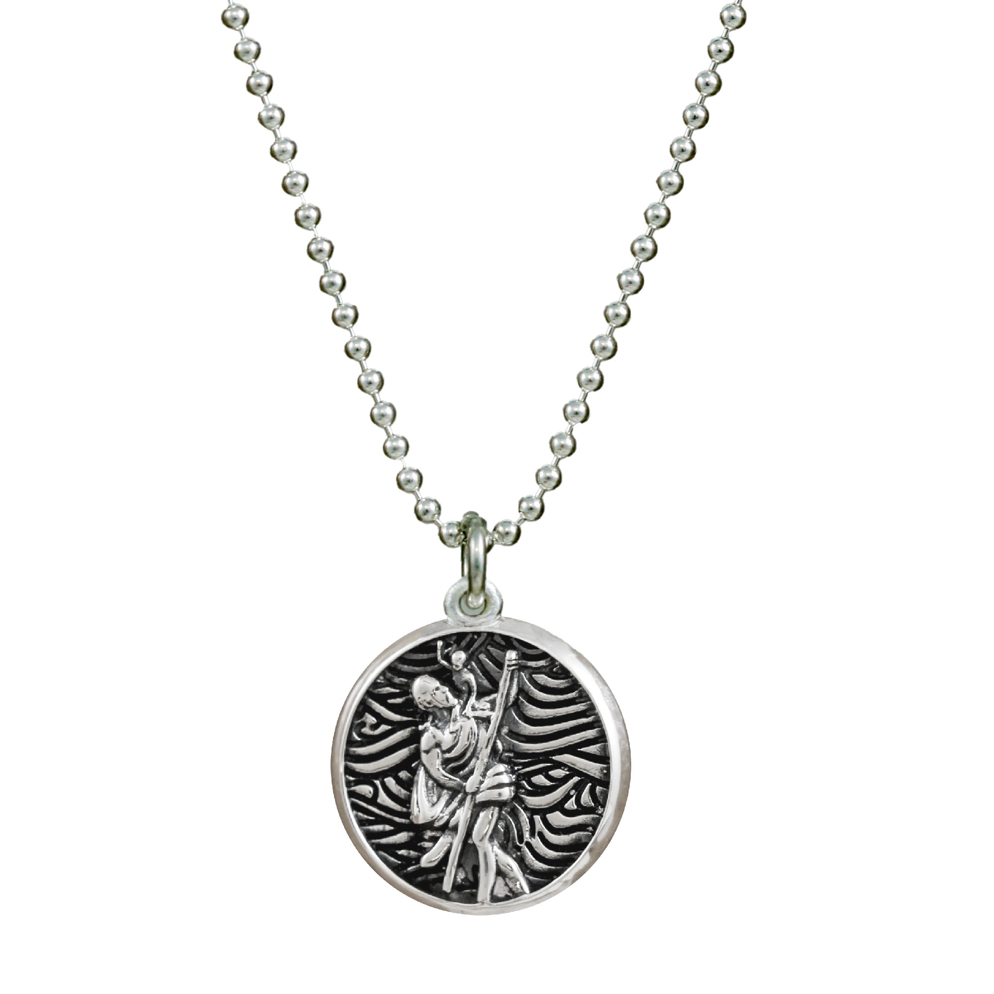 storm guardian unusual saint christopher necklace