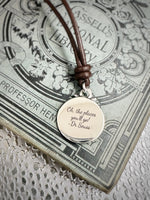 travel safe compass necklace engraved oh the places you'll go