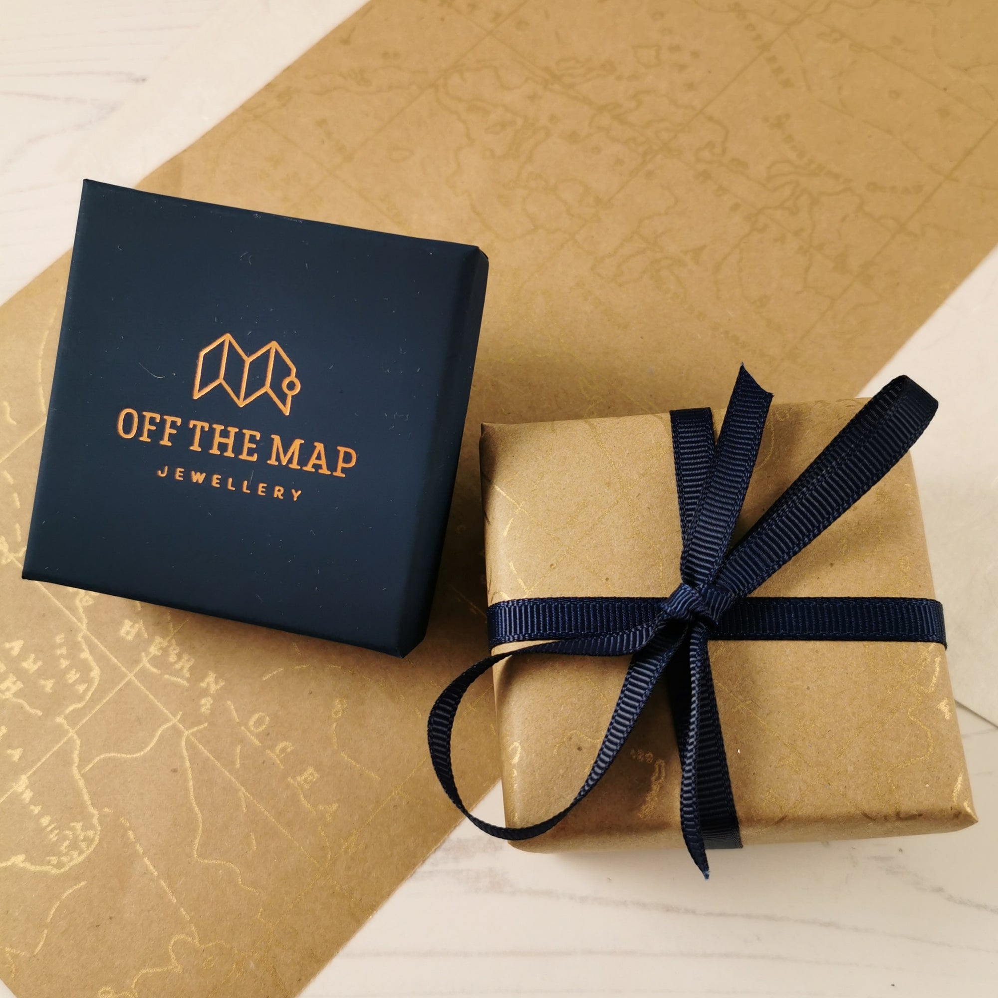 off the map jewellery gift wrap