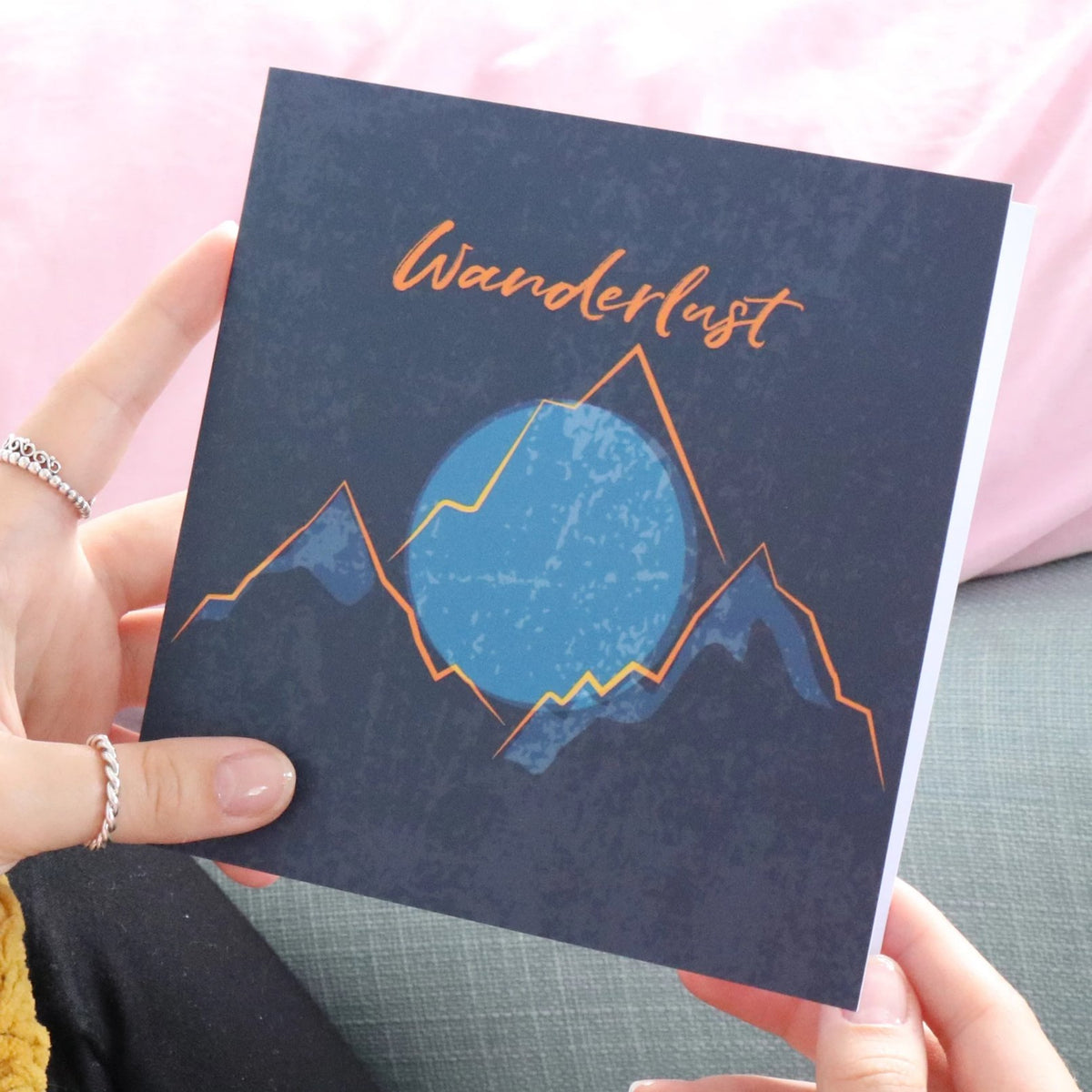 Wanderlust greeting gift card for someone going away travelling