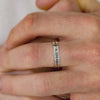 latitude longitude custom coordinates silver ring anniversary gift for him Off The Map Jewellery UK