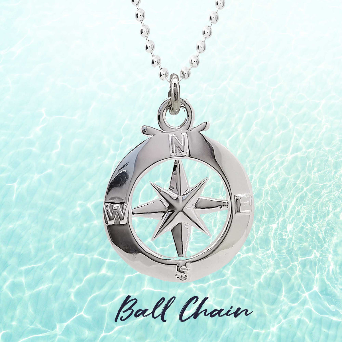enamel compass necklace alternative saint christopher gift for him
