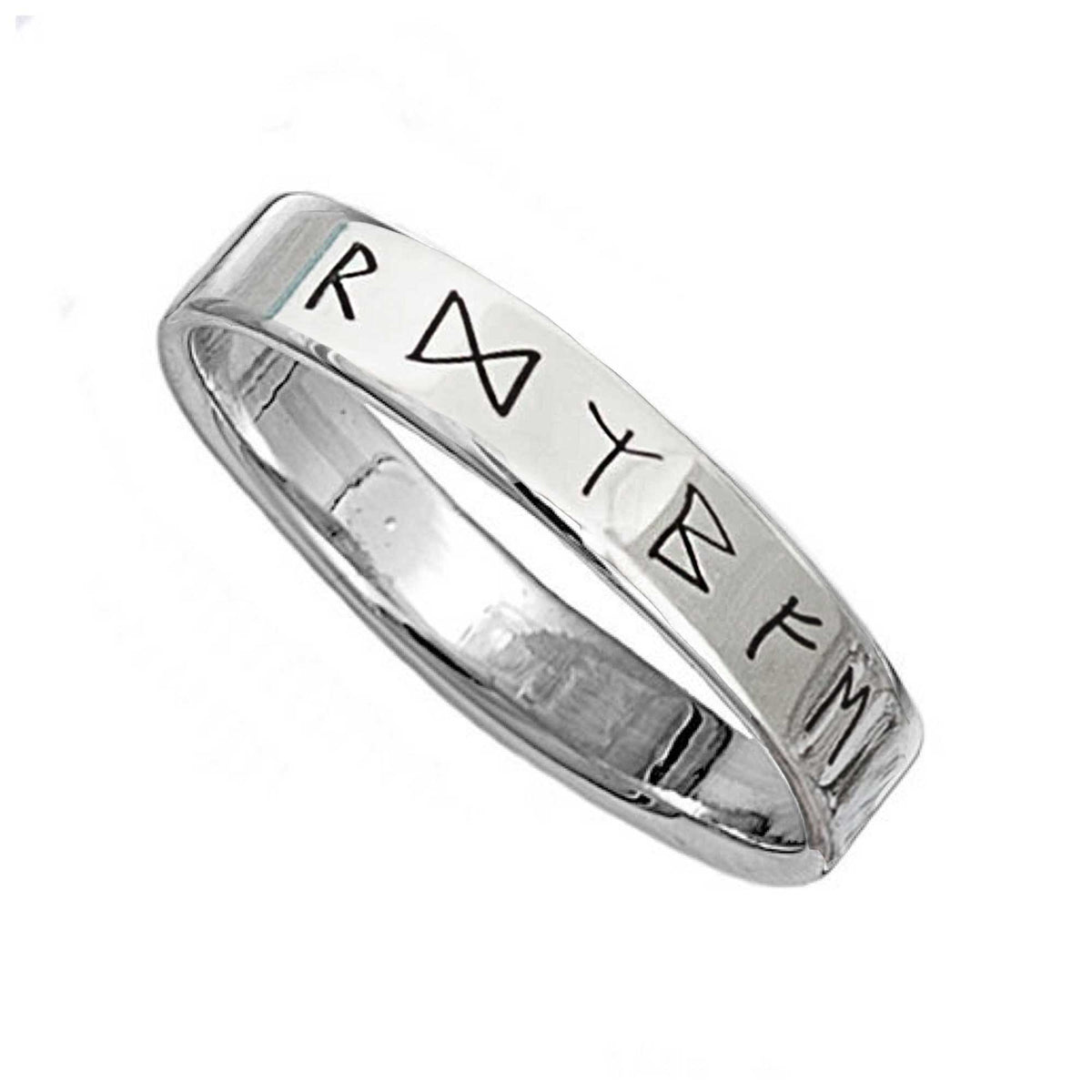 viking rune engraved ring past times style norse runic mens jewellery