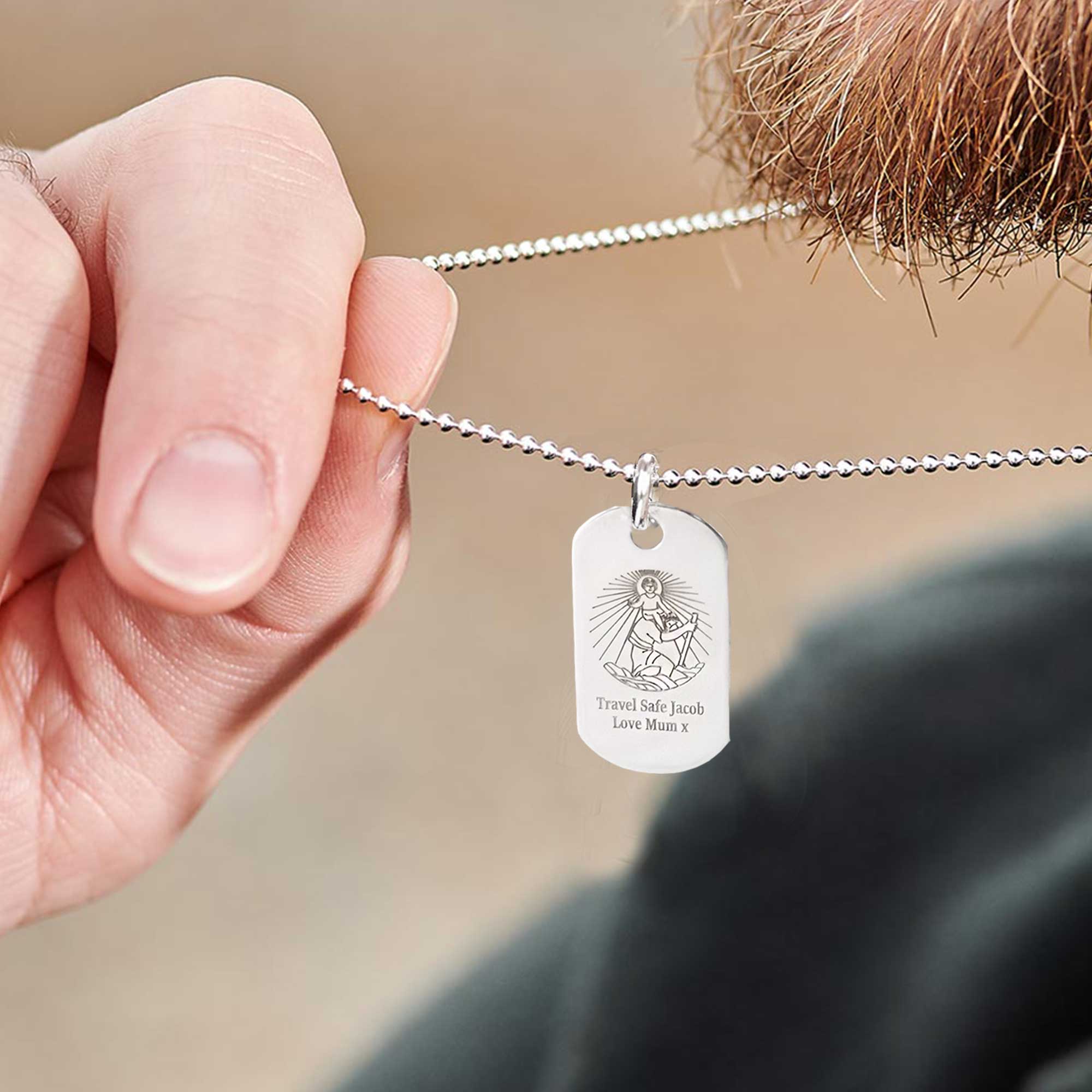 Dog tag necklace hotsell personalised
