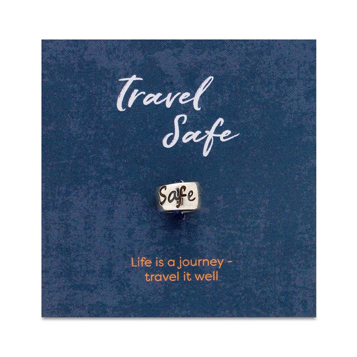 Travel Safe Silver Charm Bead